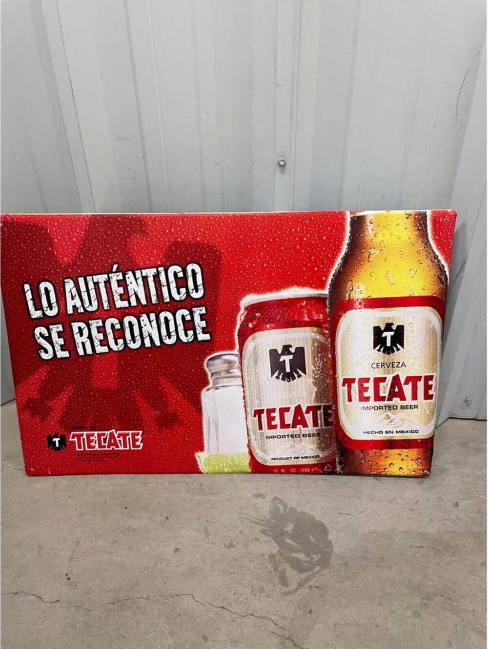 Tecate Beer Metal Sign